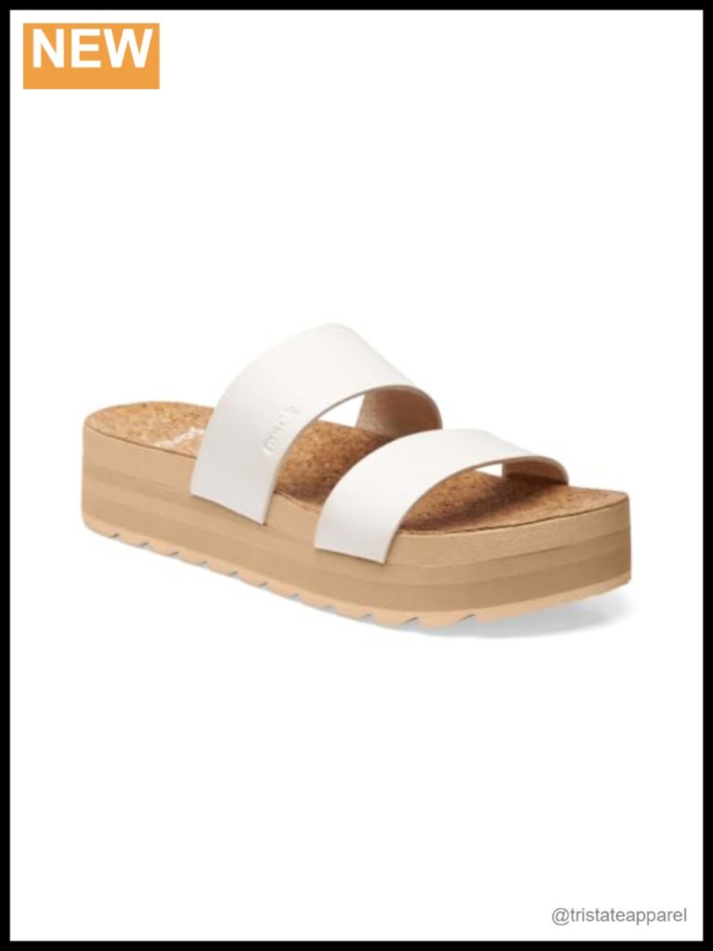 Platform Slide Sandals with Arch Support Comfort Footbed